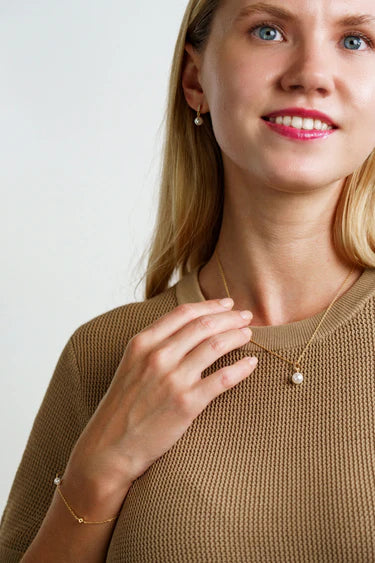 Georgini Touch of Sparkle Pearl Pendant