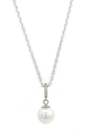 Georgini Effortless Glow Silver Pearl Pendant