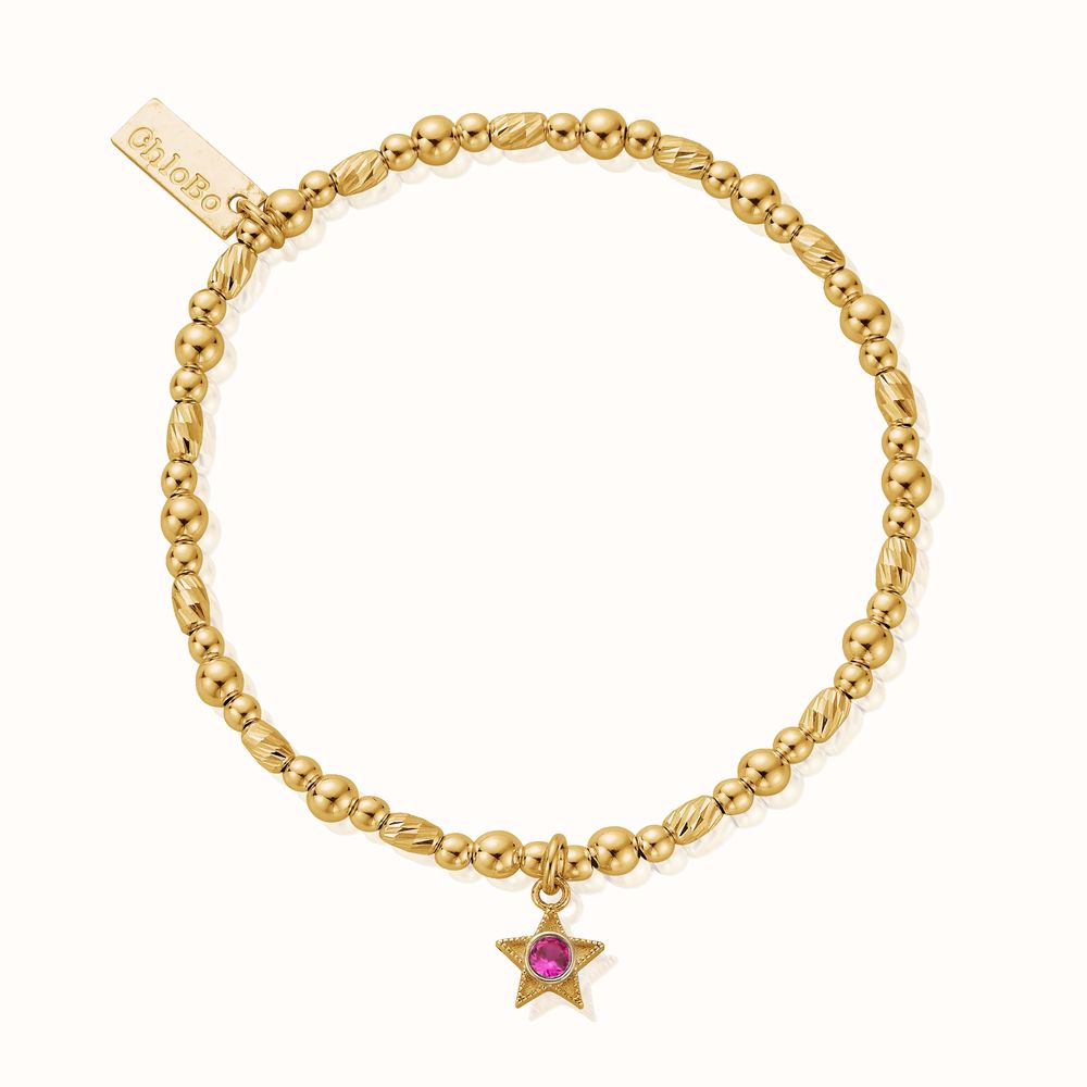 Chlobo Gold Plated Birthstone Bracelets