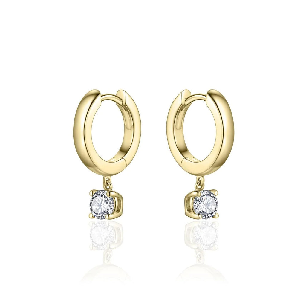 Gisser CZ Hoop Earrings