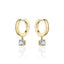 Gisser CZ Hoop Earrings