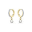 Gisser Pearl Hoop Earrings