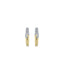 Gisser Twist cubic zirconia Hoop Earrings