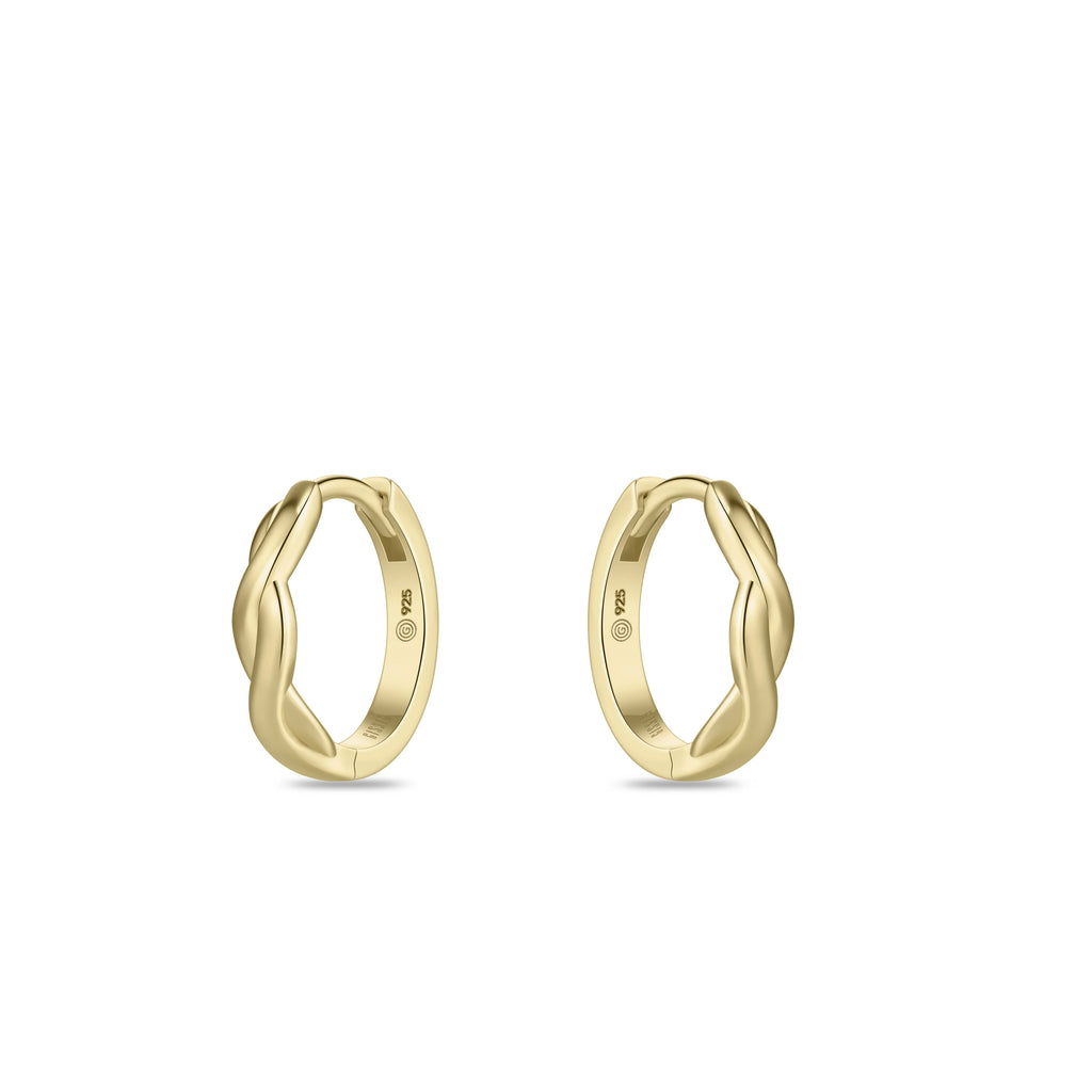 Gisser Twisted Hoop Earrings