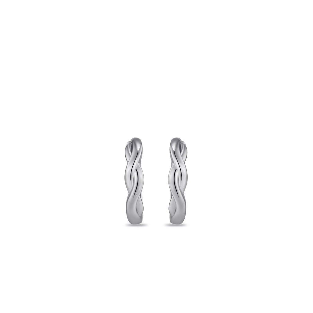 Gisser Twisted Silver Earrings