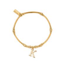 Chlobo 18ct Gold Plated Initial Bracelet