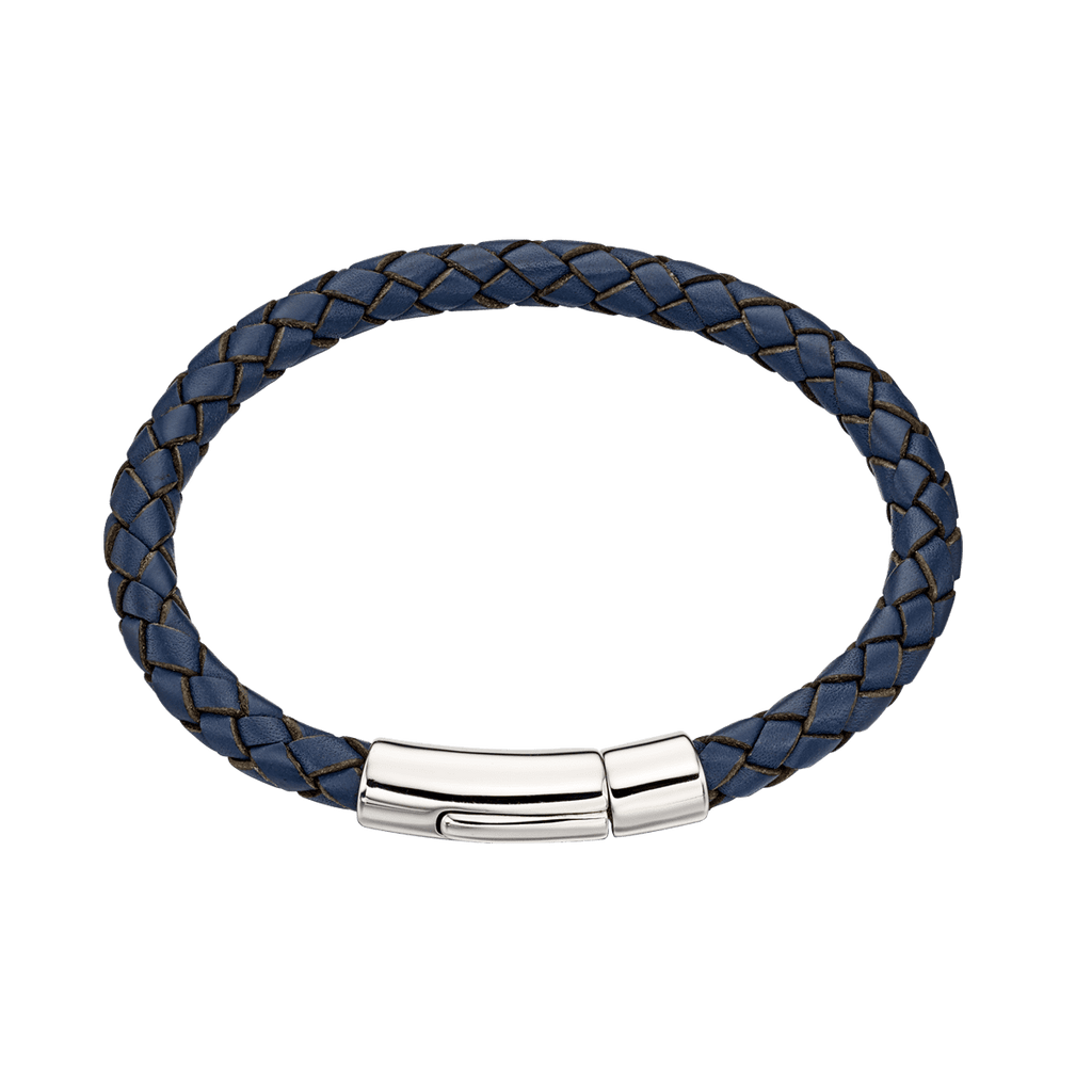 Little Star Navy Leather Bracelet