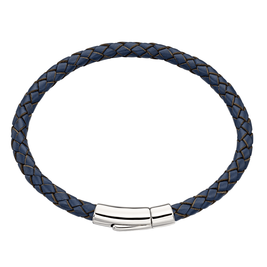 Little Star Navy Leather Bracelet