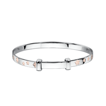Little Star Rose Gold Star Baby Bangle