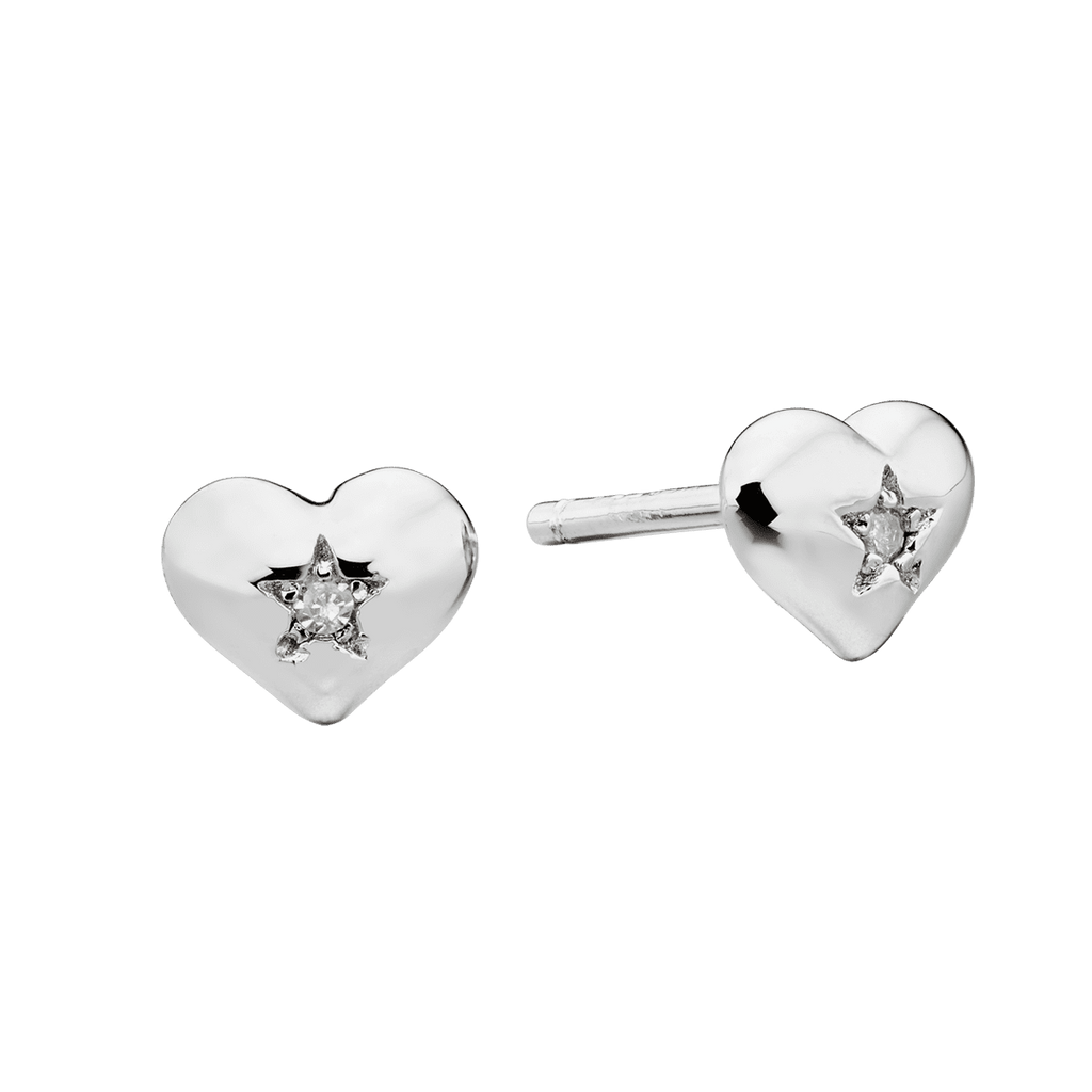 Little Star Heart Earrings