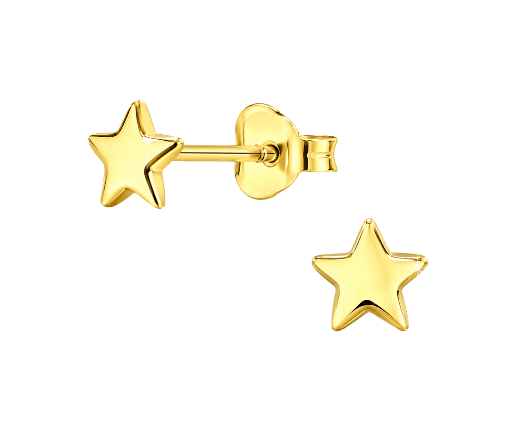 Little Star Gold Plate Star Earrings