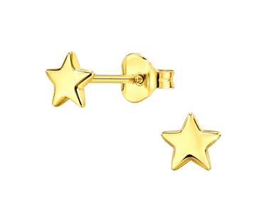Little Star Gold Plate Star Earrings