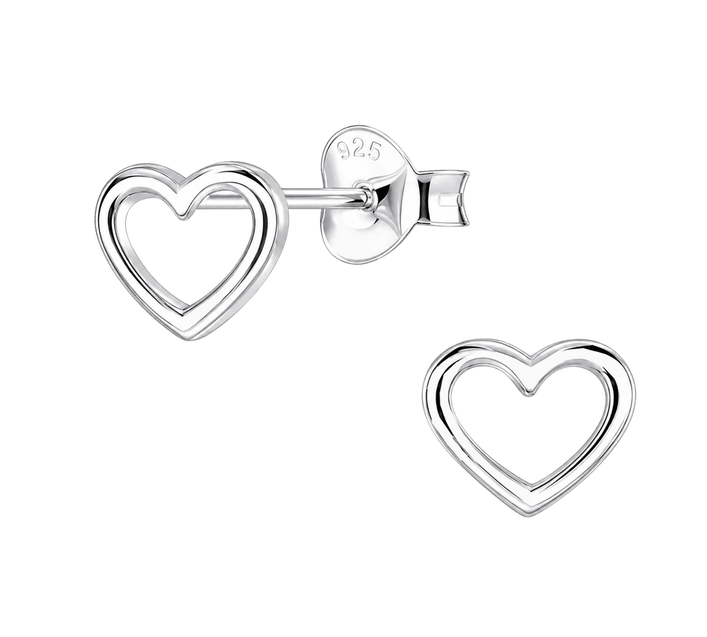 Little Star Open Heart Earrings