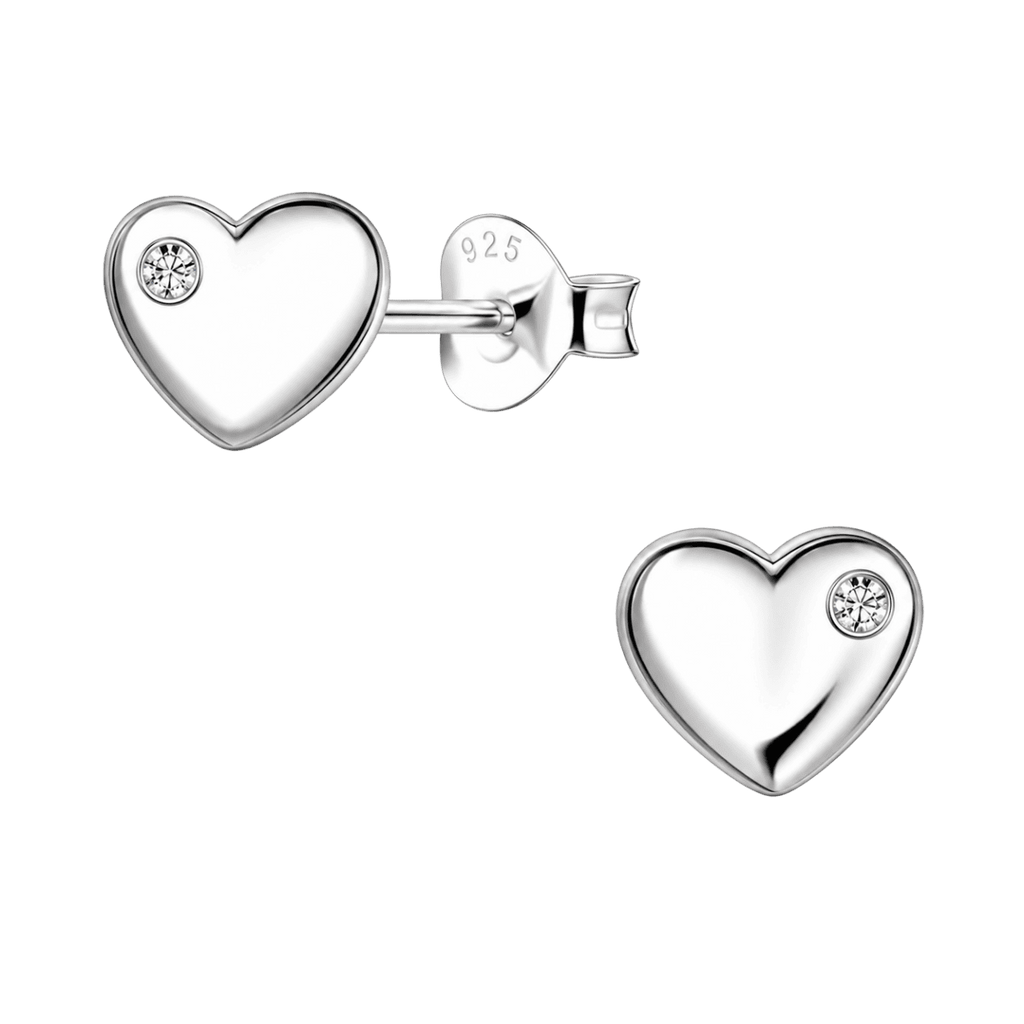 Little Star Heart CZ Earrings