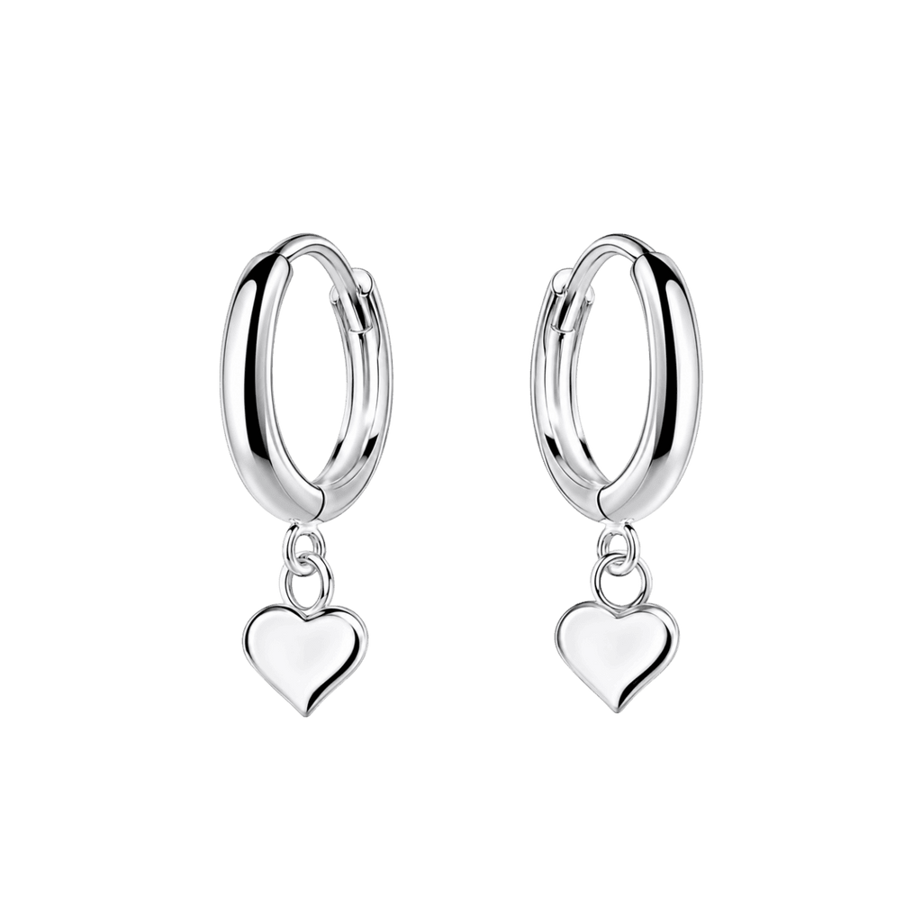 Little Star Heart Huggie Earrings