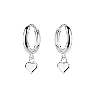 Little Star Heart Huggie Earrings