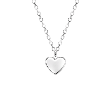 Little Star Silver Heart Necklace