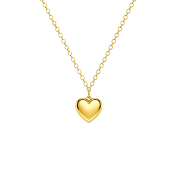 Little Star Gold Plate Heart Necklace