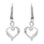 Unique & Co SIlver Drop Heart Earrings