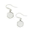 Unique & Co Silver Drop Mother of Pearl Earrings