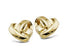 Unuique & Co Gold Plated Knotted heart Earrings