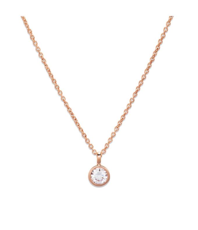 Unique 18ct Rose Gold Plated CZ Pendant