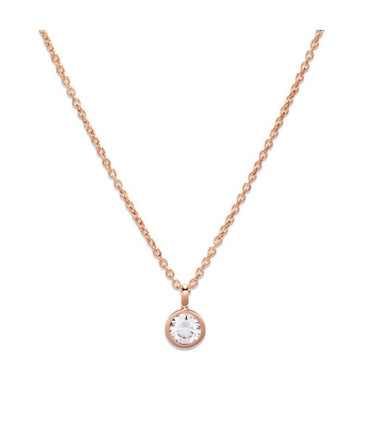 Unique 18ct Rose Gold Plated CZ Pendant
