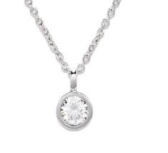 Unique Silver CZ Pendant