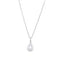 Unique Silver Cubic Zircona Teardrop Pendant