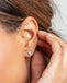 Kit Heath Desire Pave Heart Stud Earrings