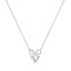 Ania Haie Silver Heart Kiss Pave Necklet