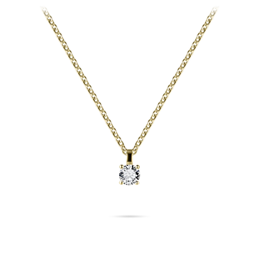 Gisser Gold Plated Brilliant Round Pendant