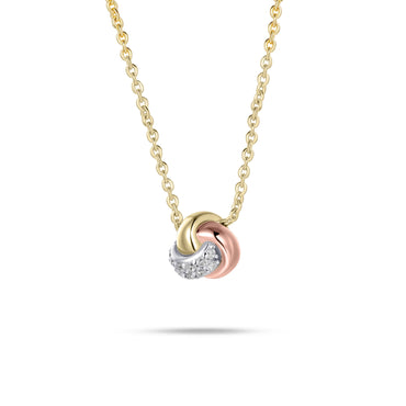 Gisser Tri-Colour Knot Necklace
