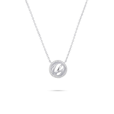 Gisser Silver Crossover Necklace