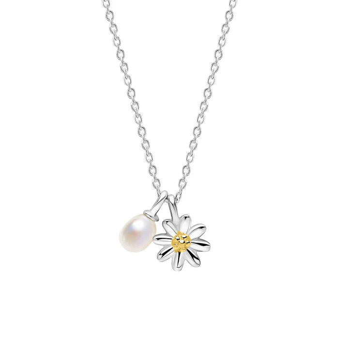 Laura Ashley Daisy & Pearl Necklace
