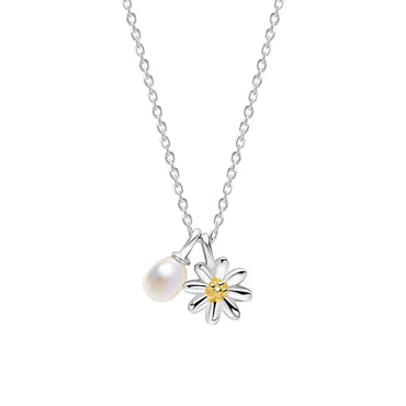 Laura Ashley Daisy & Pearl Necklace
