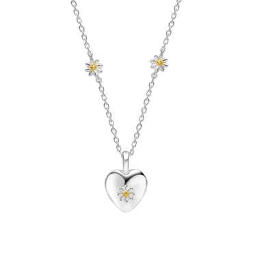 Laura Ashley Daisy Heart Necklace