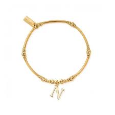 Chlobo 18ct Gold Plated Initial Bracelet