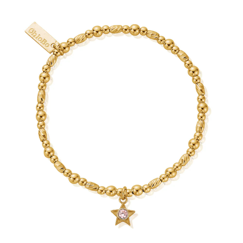 Chlobo Gold Plated Birthstone Bracelets