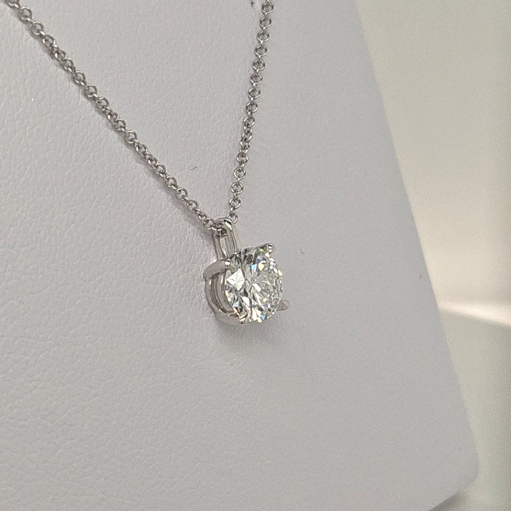 Laboratory Grown 2ct Diamond Pendant
