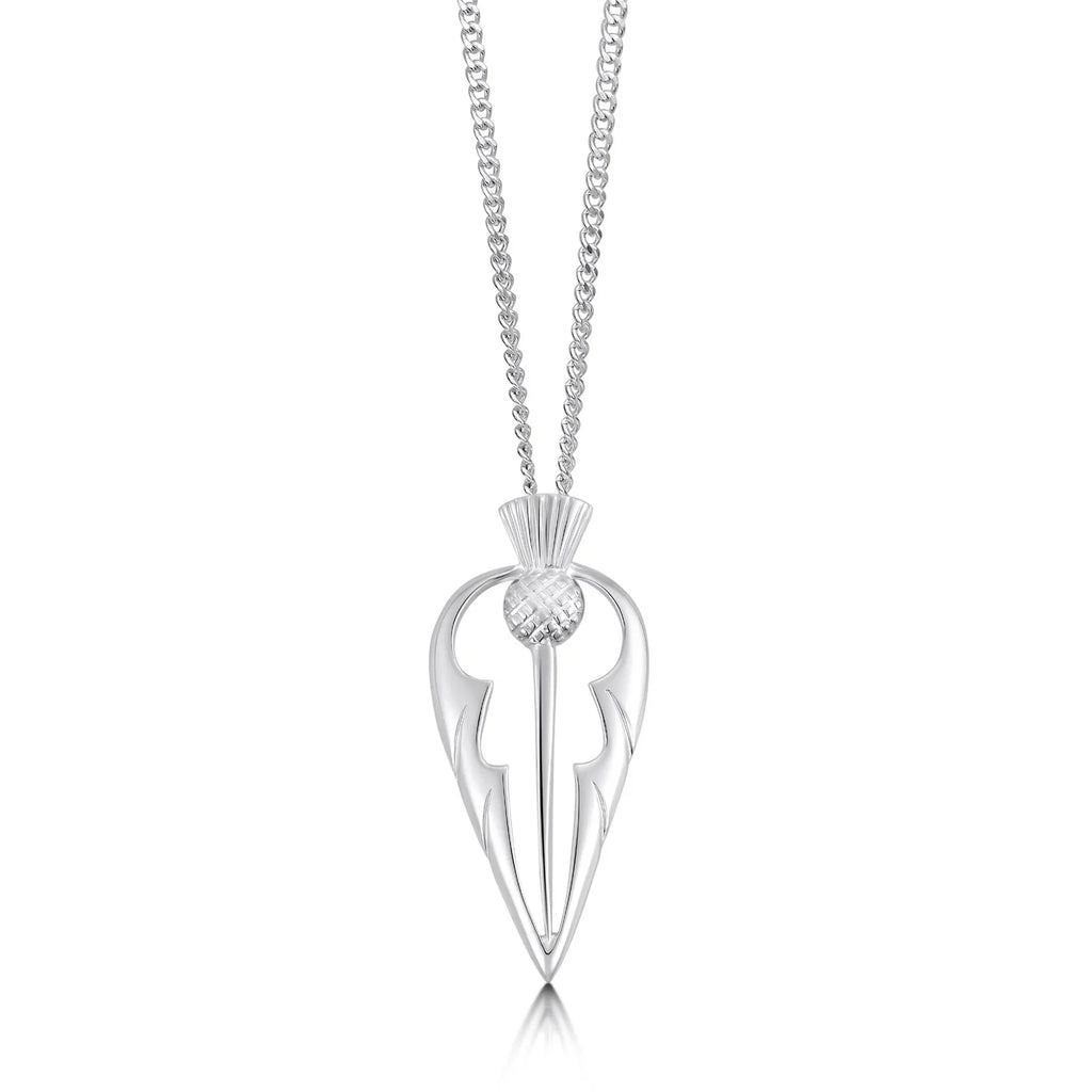 Sheila Fleet Silver Thistle Pendant