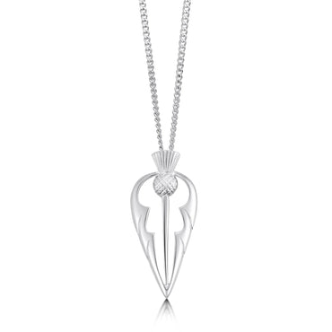 Sheila Fleet Silver Thistle Pendant