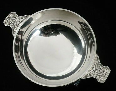 Silver Plated Celtic Quaich
