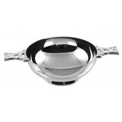 Silver Plated Quaich With Celtic Handles