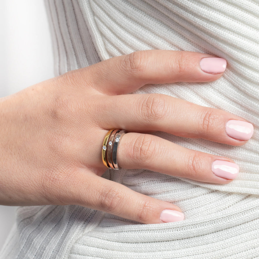 Gisser Tri Statement Ring