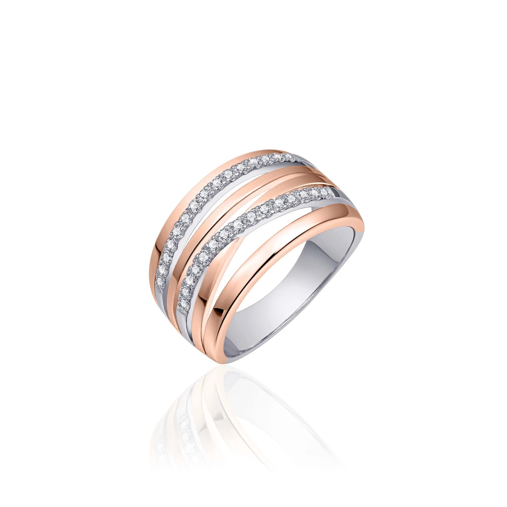 Gisser Rose Cocktail Statement Ring
