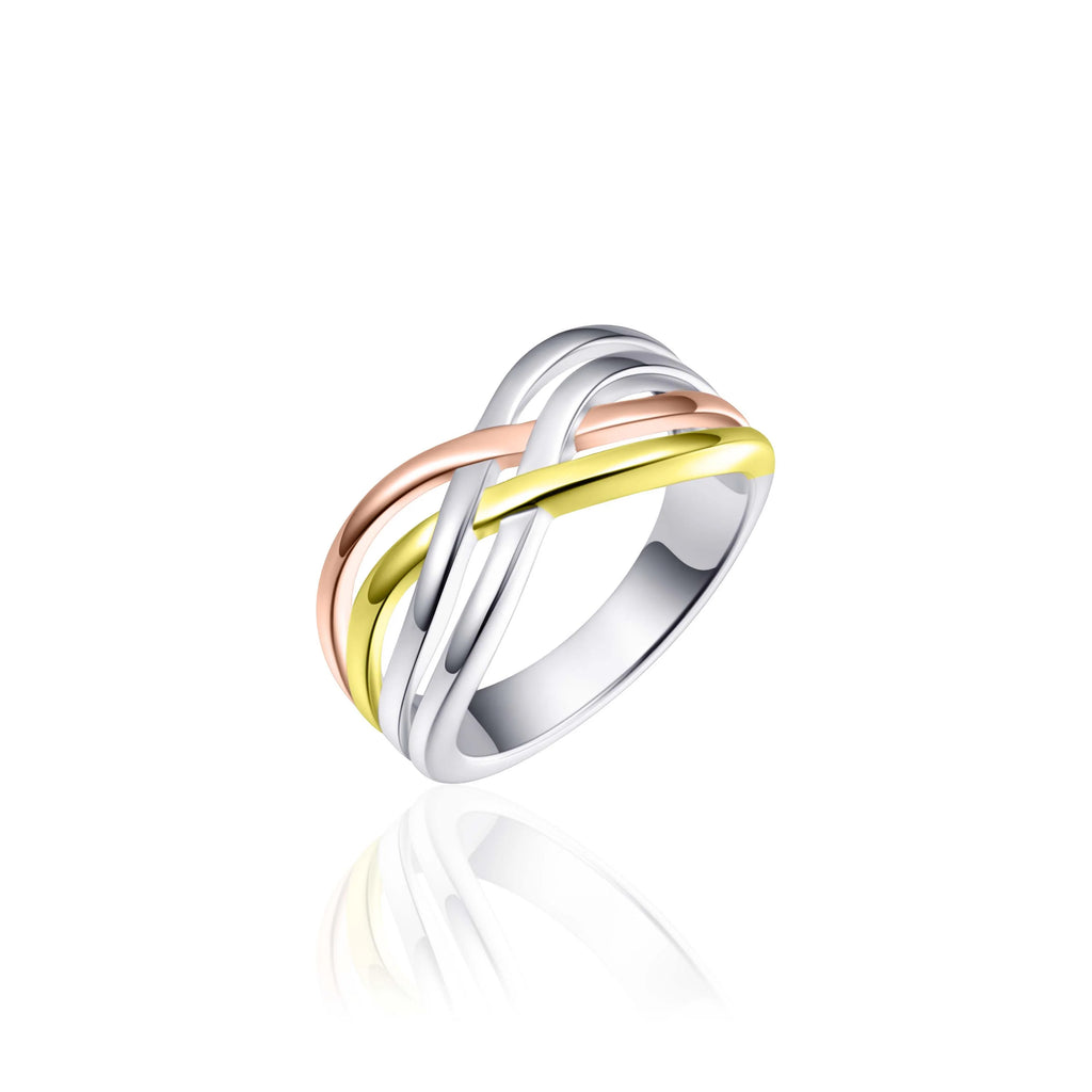 Gisser Tri Double Crossover Ring