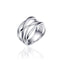 Gisser Triple Crossover Silver Ring