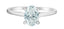 Laboratory Grown Platinum Diamond Oval Ring