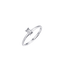 Gisser Baguette Cut Silver Ring